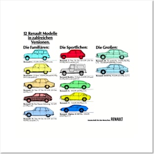 RENAULT CARS BROCHURE Posters and Art